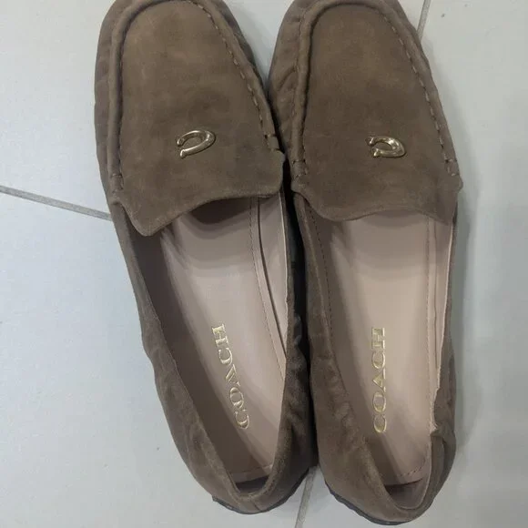 NWOT Coach Ronnie Loafer in “Coconut” Brown Suede Size 9 - Picture 3 of 5